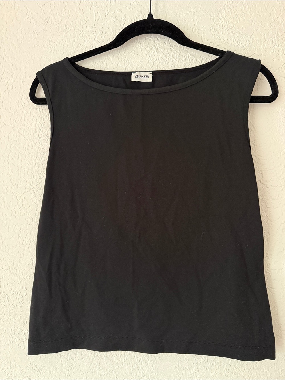 Danskin Black Crew Neck Tank